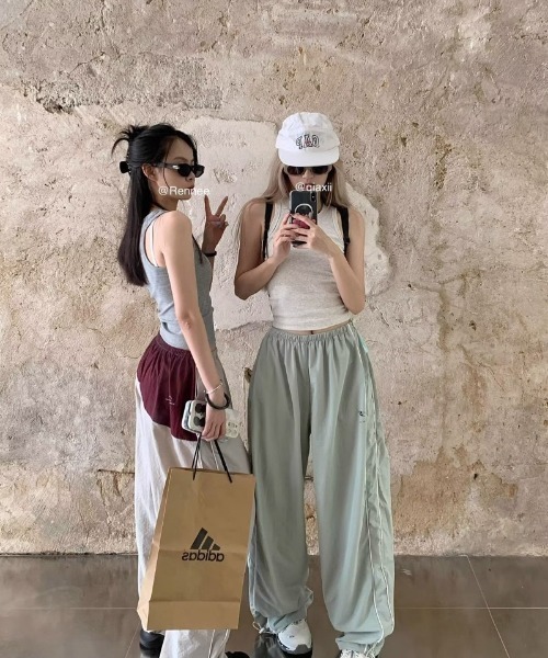 Ritzy（リッツィー）の「サイドライン  配色  パンツ（その他パンツ・レディース・グレー/ネイビー/グリーン・M）」の17枚目の写真