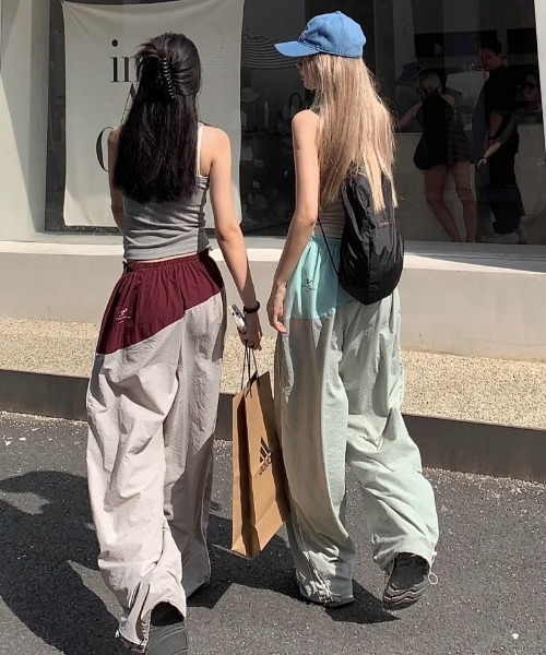 Ritzy（リッツィー）の「サイドライン  配色  パンツ（その他パンツ・レディース・グレー/ネイビー/グリーン・M）」の15枚目の写真