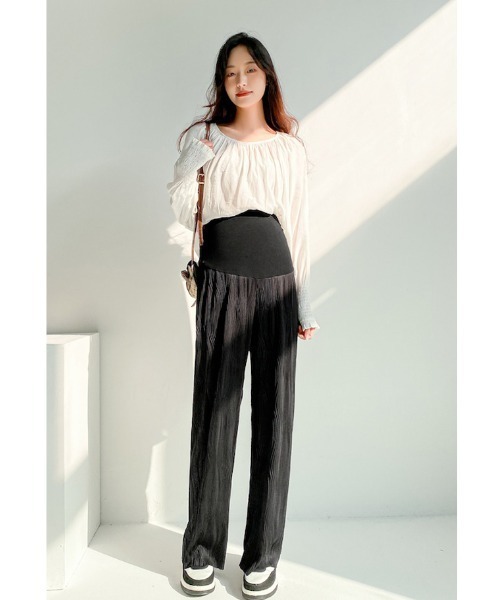 witch（ウイッチ）の「マタニティ ガウチョ ワイドパンツ（その他パンツ・レディース・イエロー/ブラック・M/L）」の6枚目の写真