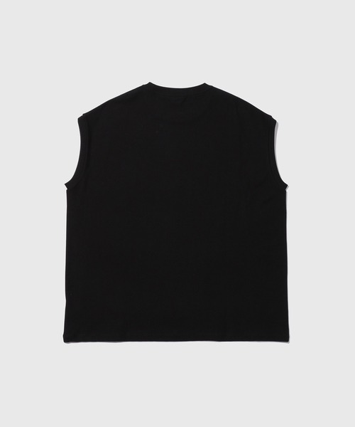 ADAM ET ROPE'(アダムエロペ)の「【MINUS】ノースリーブTシャツ / 接触冷感 / 遮熱 / UVカット / 吸水拡散(Tシャツ/カットソー・メンズ・ブラック/ホワイト・FREE)」の9枚目の写真