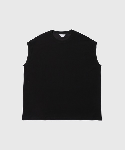 ADAM ET ROPE'(アダムエロペ)の「【MINUS】ノースリーブTシャツ / 接触冷感 / 遮熱 / UVカット / 吸水拡散(Tシャツ/カットソー・メンズ・ブラック/ホワイト・FREE)」の3枚目の写真