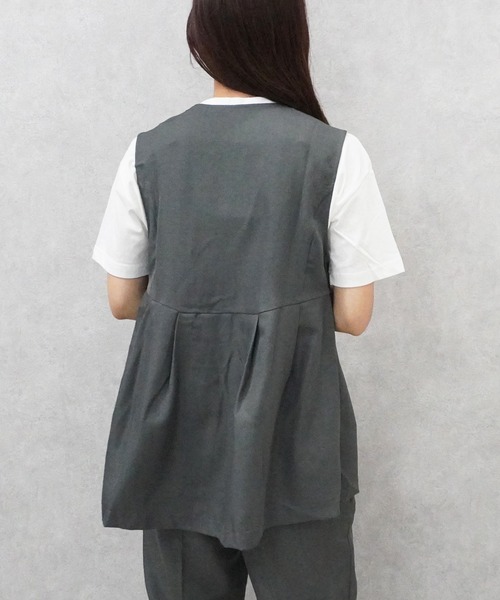 SELECT LEVERY(セレクトリベリー)の「ジレセットアップ(セットアップ・レディース・ブラック/ダークグレー/ベージュ・MEDIUM/LARGE)」の22枚目の写真