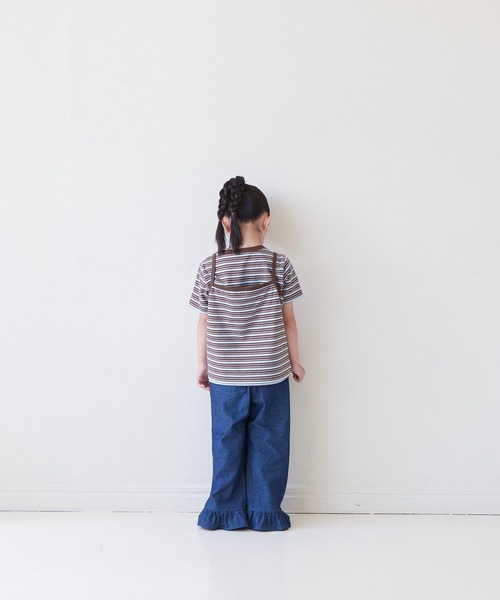 LOWRYS FARM(ローリーズファーム)の「デニムスソフリルパンツ 683667(デニムパンツ・キッズ・ブルー/ライトブルー/ワンウォッシュ・140cm/150cm/130cm/120cm/110cm)」の16枚目の写真