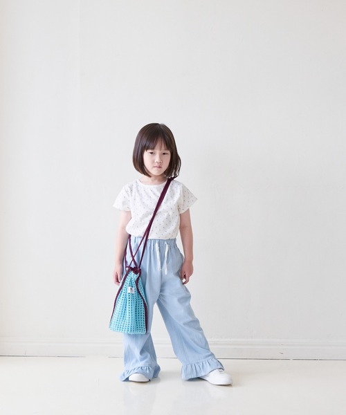 LOWRYS FARM(ローリーズファーム)の「デニムスソフリルパンツ 683667(デニムパンツ・キッズ・ブルー/ライトブルー/ワンウォッシュ・140cm/150cm/130cm/120cm/110cm)」の8枚目の写真