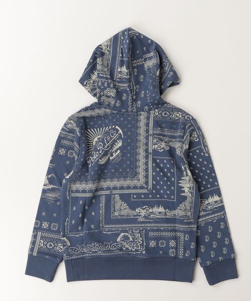 POLO RALPH LAUREN CHILDRENSWEAR(ポロ ラルフ ローレン チルドレンズウェア)の「バンダナプリント フレンチ テリー フーディ(パーカー・キッズ・マルチ・L/M/S)」の2枚目の写真