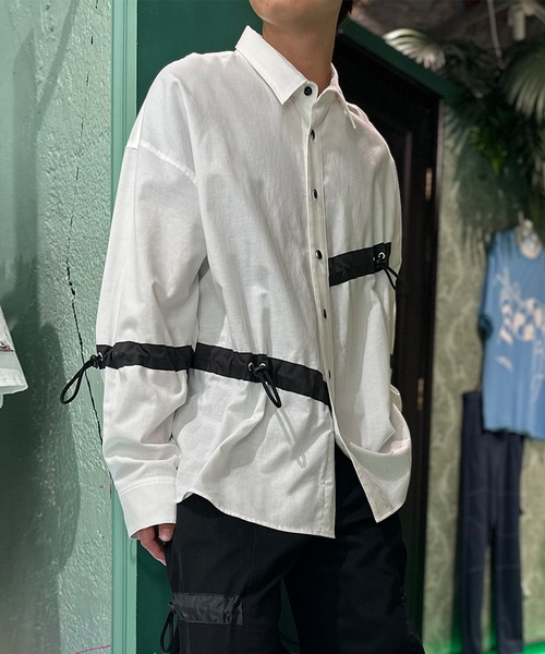MILKBOY(ミルクボーイ)の「DRAW CORD シャツ(シャツ/ブラウス・レディース・C/B/A・FREE)」の2枚目の写真