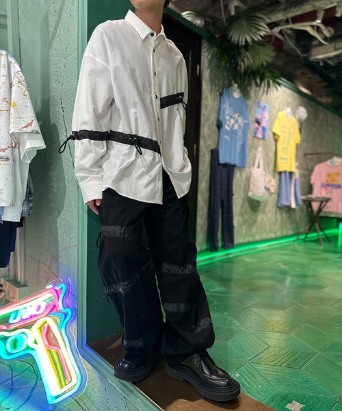 MILKBOY(ミルクボーイ)の「DRAW CORD シャツ(シャツ/ブラウス・レディース・C/B/A・FREE)」の4枚目の写真