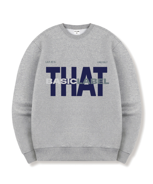 BASIC LABEL（ベーシックラベル）の「Type That Oversized Sweatshirt 5 Color [BLBM_1004]（スウェット・レディース・ブラック/ネイビー/グレー/ライトグレー/ホワイト・LARGE/X-LARGE/MEDIUM/SMALL）」の10枚目の写真