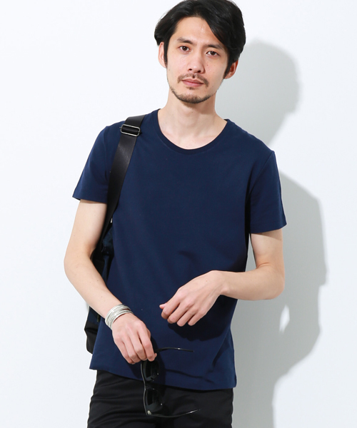 AKM Contemporary（エイケイエムコンテンポラリー）の「【AKM Contemporary】ヘビーコットンクルーネックTEE（Tシャツ/カットソー・メンズ・ブラック/ネイビー/グレー/ホワイト・M/S/L）」の4枚目の写真