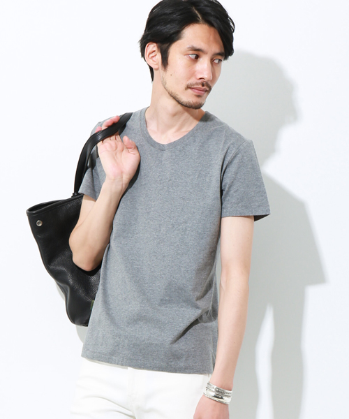 AKM Contemporary（エイケイエムコンテンポラリー）の「【AKM Contemporary】ヘビーコットンクルーネックTEE（Tシャツ/カットソー・メンズ・ブラック/ネイビー/グレー/ホワイト・M/S/L）」の3枚目の写真