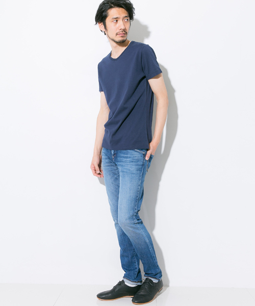 AKM Contemporary（エイケイエムコンテンポラリー）の「【AKM Contemporary】ヘビーコットンクルーネックTEE（Tシャツ/カットソー・メンズ・ブラック/ネイビー/グレー/ホワイト・M/S/L）」の12枚目の写真