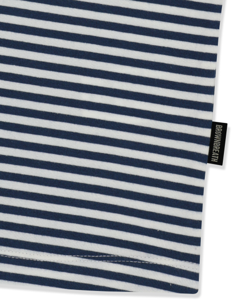 BROWNBREATH(ブラウンブレス)の「W STRIPE ONE SHOULDER TEE - NAVY(Tシャツ/カットソー・レディース・その他・SMALL/MEDIUM)」の6枚目の写真