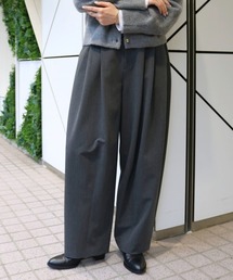 梳毛ライクカーブスラックス
