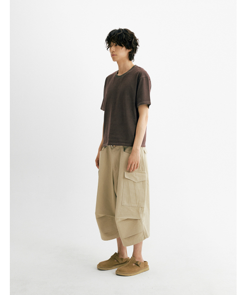 THEN OUR(デンアワー)の「ピグメントストライプクロップ半袖Tシャツ(バーガンディ)(Tシャツ/カットソー・メンズ・その他・X-LARGE/LARGE/MEDIUM)」の6枚目の写真