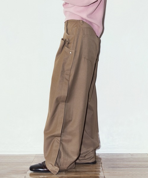 Cassette Chart(カセットチャート)の「【Knuth Marf】cling draped pants KM26EAG04(その他パンツ・レディース・ブラウン/ブラック・XS/M/S)」の8枚目の写真
