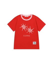 ソルナ 配色 半袖Tシャツ 男女共用 (13カラー)