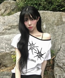 ◇COIRIS◇ブランド直輸入正規品/ソルナ ワンショルダーハーフT SOLUNA ONE SHOULDER HALF T