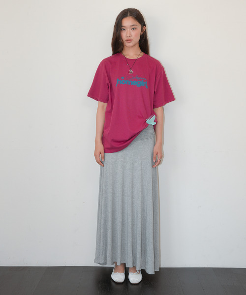 HOMEBODY THINGS(ホームバディ ティングズ)の「Cotton Shirring Long Skirt (GRAY)(スカート・レディース・その他・2/1)」の2枚目の写真