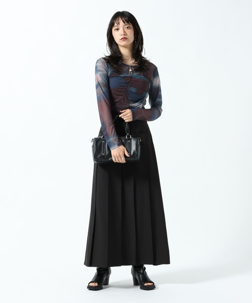 PAGEBOY（ページボーイ）の「シャーリングシアーソウガラロングスリーブ（その他トップス・レディース・ホワイト系その他/グレー系その他/ブルー系その他・FREE）」の16枚目の写真