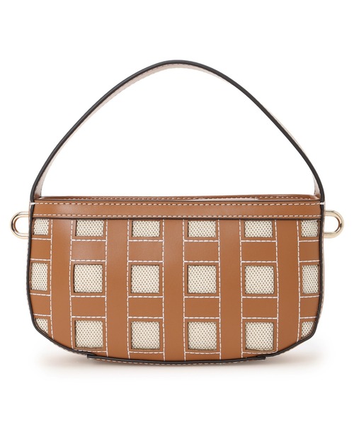 Guess(ゲス)の「FRANKIE Mini Hobo Bag ショルダーバッグ(ハンドバッグ・レディース・キャメル/ブラック・ONE SIZE)」の5枚目の写真