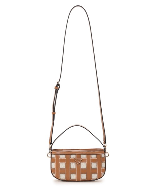 Guess(ゲス)の「FRANKIE Mini Hobo Bag ショルダーバッグ(ハンドバッグ・レディース・キャメル/ブラック・ONE SIZE)」の7枚目の写真