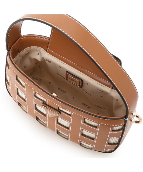 Guess(ゲス)の「FRANKIE Mini Hobo Bag ショルダーバッグ(ハンドバッグ・レディース・キャメル/ブラック・ONE SIZE)」の11枚目の写真