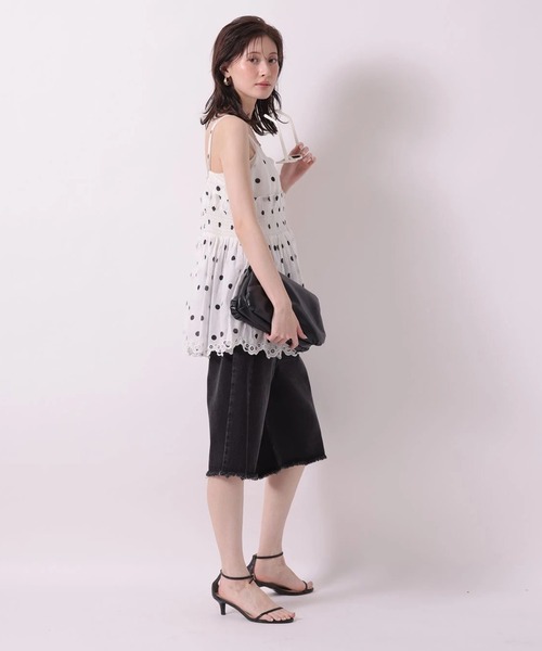 Arpege story（アルページュストーリー）の「ハーフデニムパンツ（その他パンツ・レディース・ホワイト/ブラック・2/1）」の11枚目の写真
