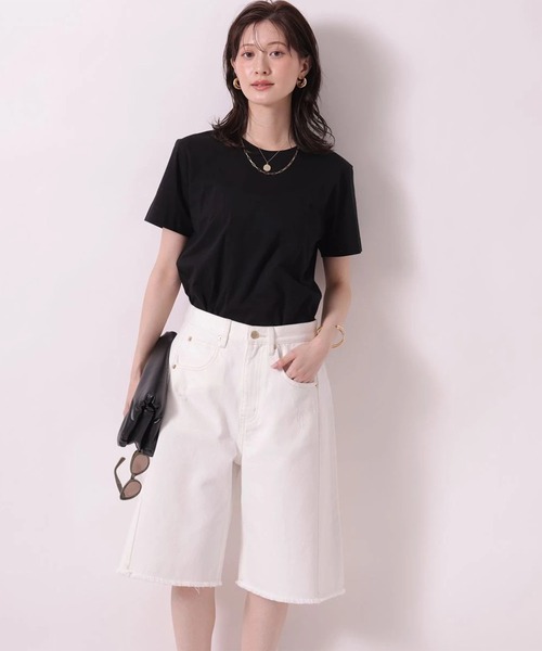 Arpege story（アルページュストーリー）の「ハーフデニムパンツ（その他パンツ・レディース・ホワイト/ブラック・2/1）」の8枚目の写真
