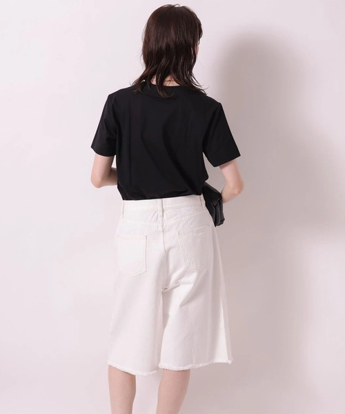 Arpege story（アルページュストーリー）の「ハーフデニムパンツ（その他パンツ・レディース・ホワイト/ブラック・2/1）」の9枚目の写真