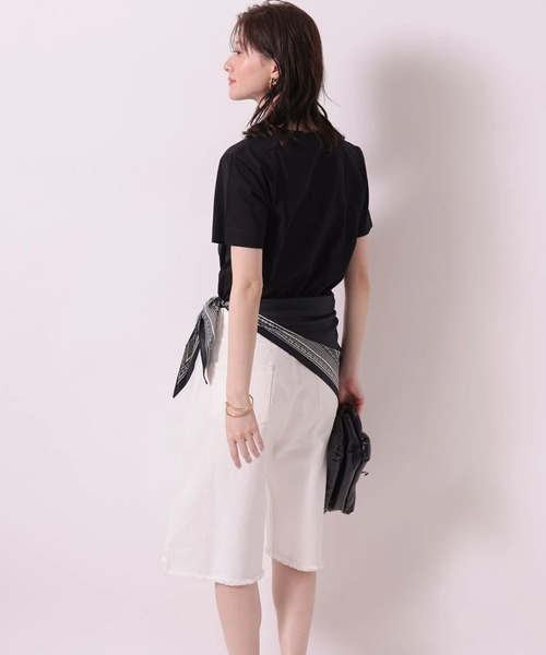 Arpege story（アルページュストーリー）の「ハーフデニムパンツ（その他パンツ・レディース・ホワイト/ブラック・2/1）」の10枚目の写真