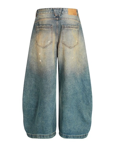 mushwear(マッシュウェア)の「ユーズド加工ワイドバギーデニムパンツ(デニムパンツ・メンズ・ブルー・XX-LARGE/LARGE/SMALL)」の5枚目の写真