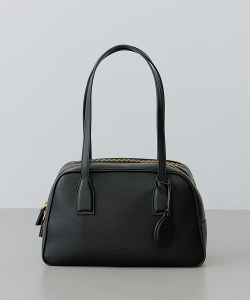 E'POR(エポール)の「【E'POR】TWO BOSTON BAG Medium/撥水・26AW新型(ハンドバッグ・レディース・ブラック/ダークブラウン・FREE)」の10枚目の写真