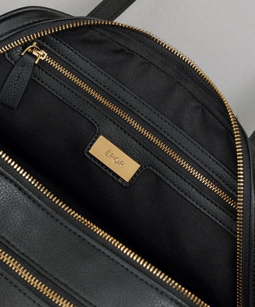 E'POR(エポール)の「【E'POR】TWO BOSTON BAG Medium/撥水・26AW新型(ハンドバッグ・レディース・ブラック/ダークブラウン・FREE)」の13枚目の写真