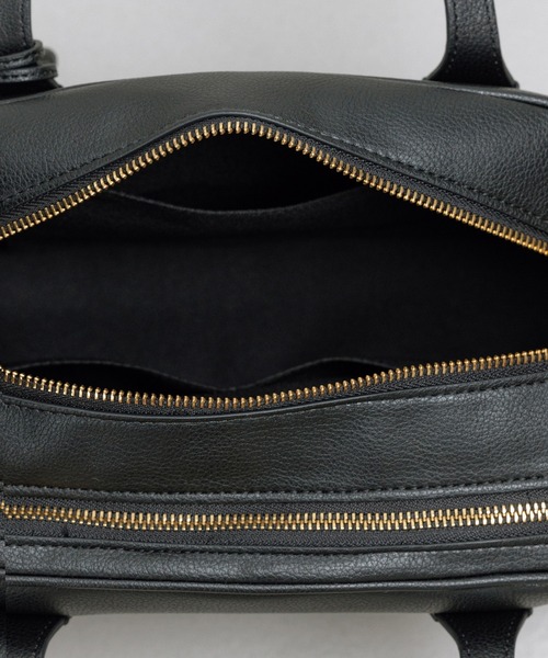 E'POR(エポール)の「【E'POR】TWO BOSTON BAG Medium/撥水・26AW新型(ハンドバッグ・レディース・ブラック/ダークブラウン・FREE)」の14枚目の写真