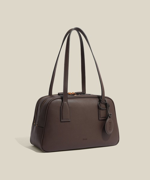 E'POR(エポール)の「【E'POR】TWO BOSTON BAG Medium/撥水・26AW新型(ハンドバッグ・レディース・ブラック/ダークブラウン・FREE)」の21枚目の写真