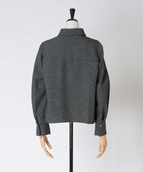 DRESSLAVE（ドレスレイブ）の「【B7/ベーセッツ】shirt blouson(シャツブルゾン)（ブルゾン・レディース・ブラウン/グレー・38）」の20枚目の写真