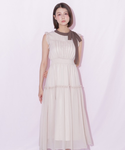 JILL by JILL STUART(ジルバイジルスチュアート)の「サイドリボンフレアワンピース(ワンピース・レディース・ブラック系その他/ピンク/ホワイト・FREE)」の14枚目の写真