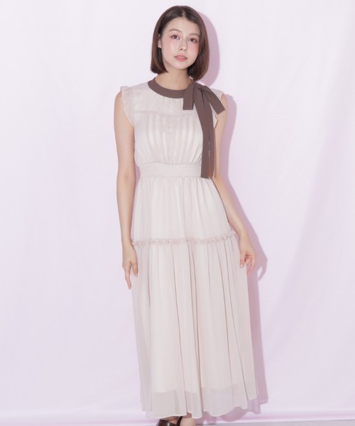 JILL by JILL STUART(ジルバイジルスチュアート)の「サイドリボンフレアワンピース(ワンピース・レディース・ブラック系その他/ピンク/ホワイト・FREE)」の13枚目の写真