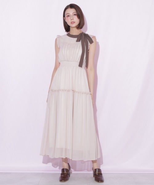 JILL by JILL STUART(ジルバイジルスチュアート)の「サイドリボンフレアワンピース(ワンピース・レディース・ブラック系その他/ピンク/ホワイト・FREE)」の16枚目の写真