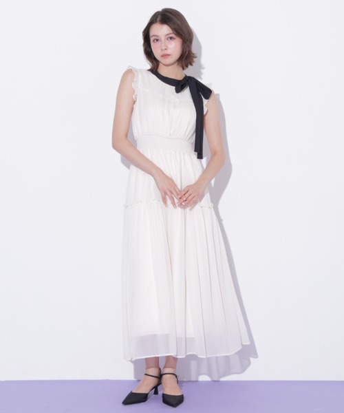 JILL by JILL STUART(ジルバイジルスチュアート)の「サイドリボンフレアワンピース(ワンピース・レディース・ブラック系その他/ピンク/ホワイト・FREE)」の19枚目の写真