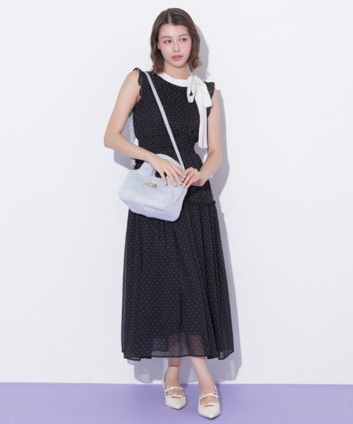 JILL by JILL STUART(ジルバイジルスチュアート)の「サイドリボンフレアワンピース(ワンピース・レディース・ブラック系その他/ピンク/ホワイト・FREE)」の22枚目の写真
