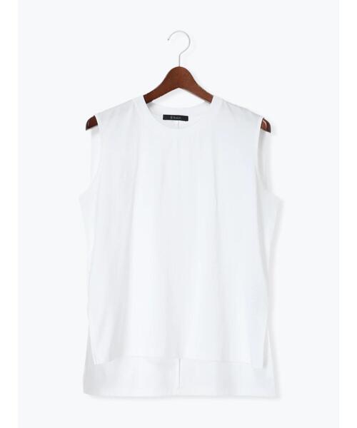 Te chichi(テチチ)の「【接触冷感/UVカット】ノースリチュニック(Tシャツ/カットソー・レディース・チャコールグレー/レッド/オフホワイト/カーキ・F)」の17枚目の写真