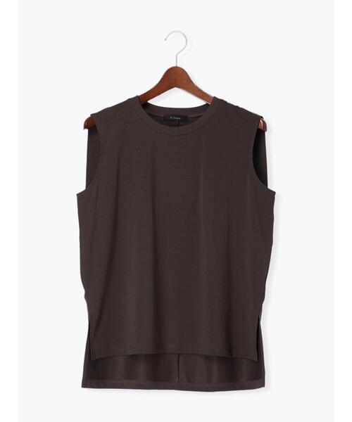 Te chichi(テチチ)の「【接触冷感/UVカット】ノースリチュニック(Tシャツ/カットソー・レディース・チャコールグレー/レッド/オフホワイト/カーキ・F)」の18枚目の写真