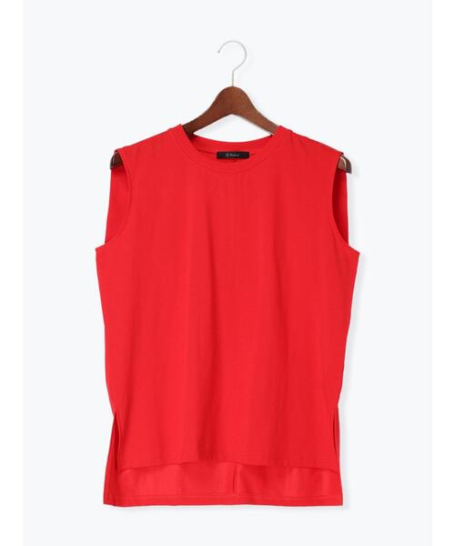 Te chichi(テチチ)の「【接触冷感/UVカット】ノースリチュニック(Tシャツ/カットソー・レディース・チャコールグレー/レッド/オフホワイト/カーキ・F)」の19枚目の写真