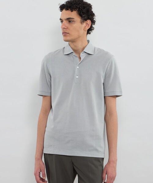 MACKINTOSH LONDON(マッキントッシュ ロンドン)の「バーズアイ鹿の子ポロシャツ(ポロシャツ・メンズ・ネイビー/グレー/ブラック・XL/L/M)」の1枚目の写真