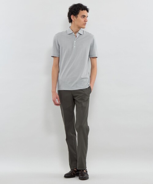 MACKINTOSH LONDON(マッキントッシュ ロンドン)の「バーズアイ鹿の子ポロシャツ(ポロシャツ・メンズ・ネイビー/グレー/ブラック・XL/L/M)」の4枚目の写真