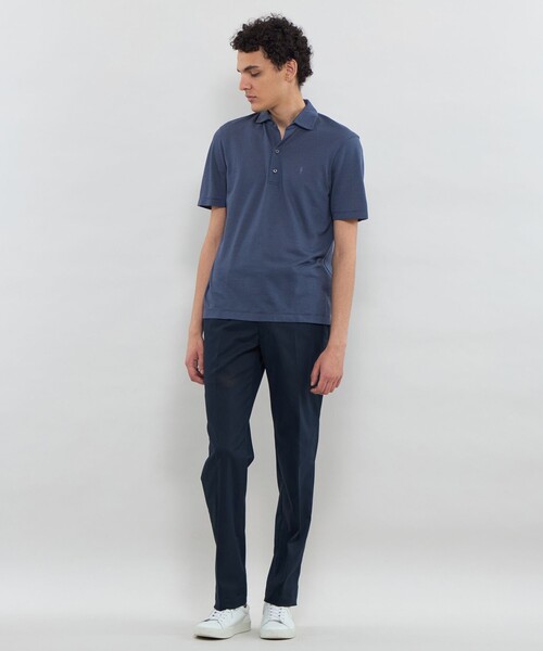 MACKINTOSH LONDON(マッキントッシュ ロンドン)の「バーズアイ鹿の子ポロシャツ(ポロシャツ・メンズ・ネイビー/グレー/ブラック・XL/L/M)」の6枚目の写真