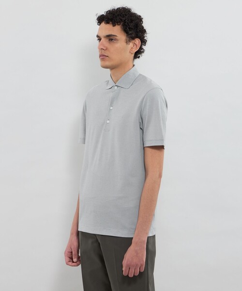 MACKINTOSH LONDON(マッキントッシュ ロンドン)の「バーズアイ鹿の子ポロシャツ(ポロシャツ・メンズ・ネイビー/グレー/ブラック・XL/L/M)」の8枚目の写真