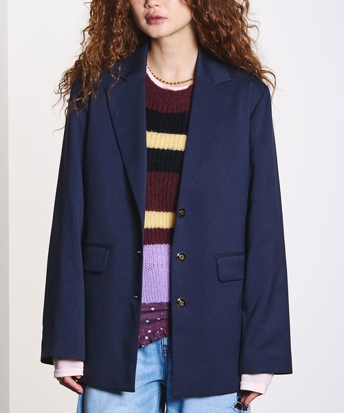 ROSE BUD(ローズバッド)の「TAILORED JACKET(テーラードジャケット・レディース・ブラウン/ネイビー・S/M)」の2枚目の写真