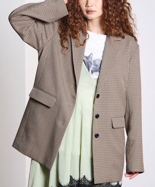 ROSE BUD(ローズバッド)の「TAILORED JACKET(テーラードジャケット・レディース・ブラウン/ネイビー・S/M)」の1枚目の写真